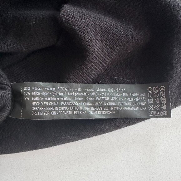 ZARA | Knit Sleeveless Sweater Tank | Black | Size Medium | Soft Stretch - Picture 13 of 15